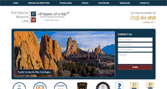 Desktop Screenshot of pattersonweaverlaw.com